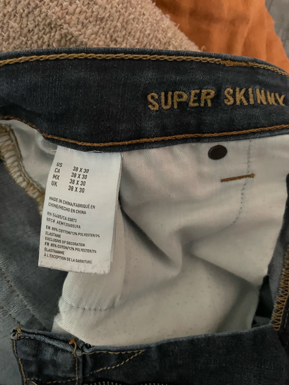 American Eagle Outfitters Skinny Jeans in Dark Blue - Picture 4 of 4